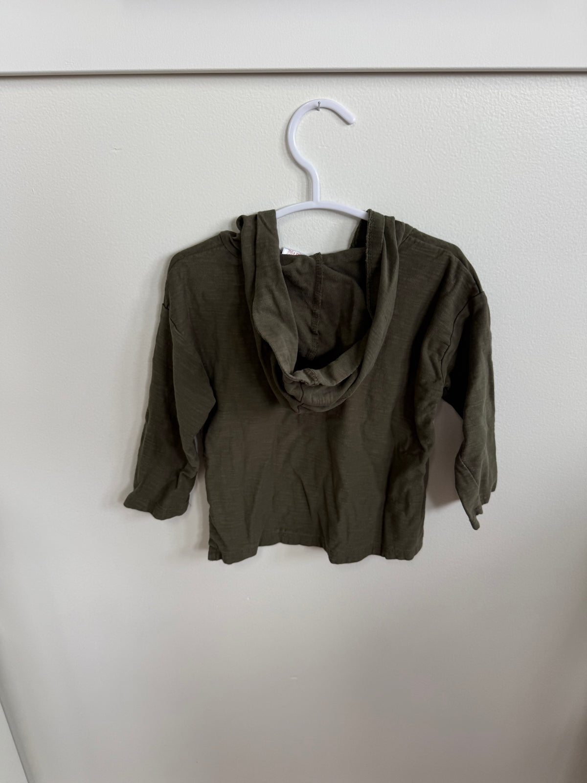 Zara Long Sleeve Hooded Shirt 12-18 Month
